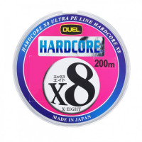 Плетенка PE DUEL HARDCORE X8 размер 2.0 нагрузка 35LB/16 кг 200 м H3265 цветная