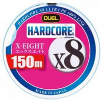Плетенка PE DUEL HARDCORE X8 размер 0.6 (0.13 мм) нагрузка 13LB/5.8 кг 150 м Milky Blue H3294-MB