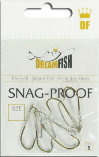 Крючки Dream Fish Snag Proof B защищенные №4 (5 шт/уп) DF-PH-S-4B-5