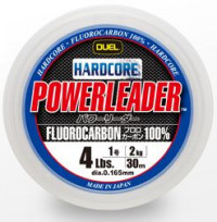 Флюорокарбон DUEL Hardcore POWERLEADER FC Fluorocarbon 100% 50м 12Lbs/6Kg (0.285mm)