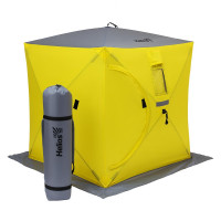 Палатка  зимняя Куб 1,5х1,5 yellow/gray Helios (HS-ISC-150YG)