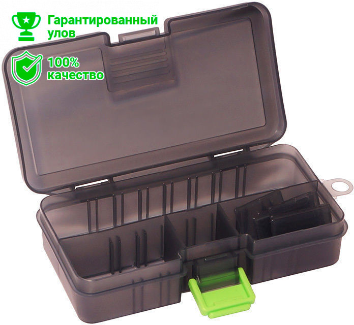 Коробка для приманок Kosadaka TB-S34S регулируемая дымчатая