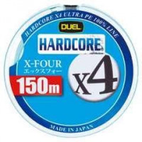 Плетеный Шнур Duel PE Hardcore X4 200m 5Color #0.5 (0.121mm) 4.1kg H3279  цветная