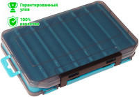 Коробка для воблеров Kosadaka TB-S31D двухсторонняя (темно-синяя)