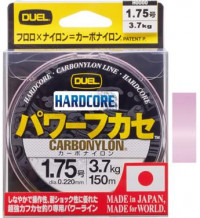 Леска DUEL Hardcore Carbonylon 150м размер #3.0 нагрузка 6кг (0.285мм) цвет Milky Pink H3372-MP