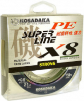 Леска плетеная Kosadaka Super Pe X8 150м 0.16мм