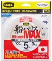 Флюорокарбон DUEL H.D.Carbon MAX Fluorocarbon 100% 50 м/100 м прозрачный (Япония) Новинка 2014 г.