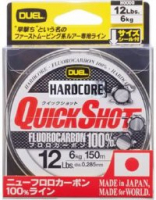 Флюорокарбон DUEL Quick Shot Fluorocarbon 100% 150 м прозрачный (Япония) Новинка 2014 г.