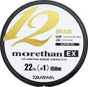 Шнур PE DAIWA MORETHAN UVF+SI 12EX 0.8 200m GREEN 16Lb