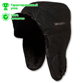 Шапка ушанка Kosadaka Extreme-2 мех мутон черная