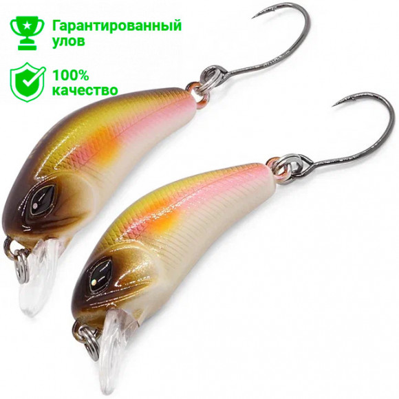 Воблер Kosadaka Dahlia 30F, 2.4г, 0.1-0.3м, цв.AY