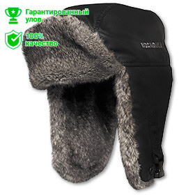 Шапка ушанка Kosadaka Extreme-2 мех шиншилла черная