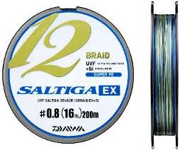 Шнур PE DAIWA SALTIGA S X12EX 300 m 4 цветная 68 LB