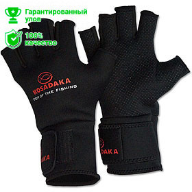 Перчатки неопр. Fishing gloves-17 обрез. 5 пал., черн., р-р M (Kosadaka)