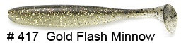 Силиконовые приманки KEITECH EASY SHINER 5" длина 12 см 5 шт в уп. цвет 417 Gold Flash