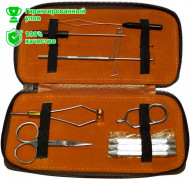 Набор инструментов для вязания мушек в чехле из кожзам. Kosadaka FL-1007