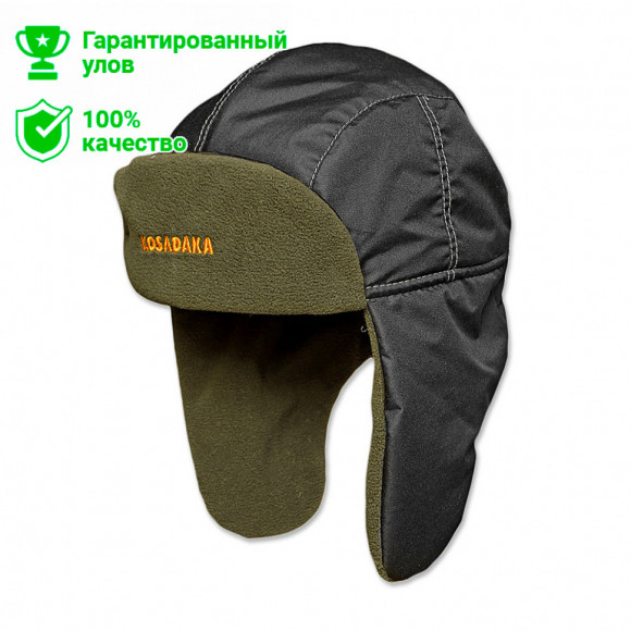 Шапка ушанка Kosadaka Ultra плащ (черный)