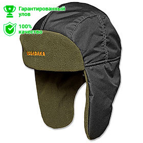 Шапка ушанка Kosadaka Ultra плащ (черный)