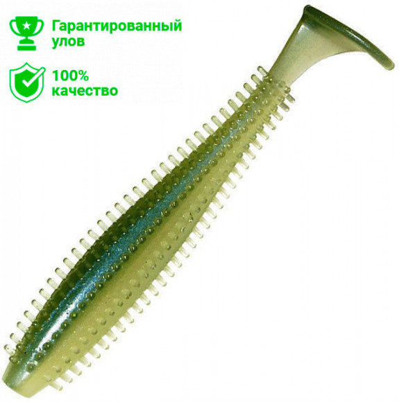 Виброхвост Kosadaka Spikey Shad 90 (9см) TRS (упаковка - 9шт)