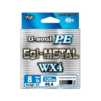 Плетеная леска YGK REAL SPORTS G-SOUL PE EGI-IKA METAL WX4 120м, 0.4(0.104), 3.6кг