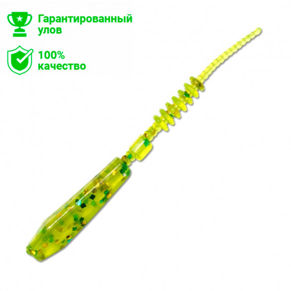 Силиконовая приманка Kosadaka Trail Worm (5 см) GR (упаковка - 15 шт.)