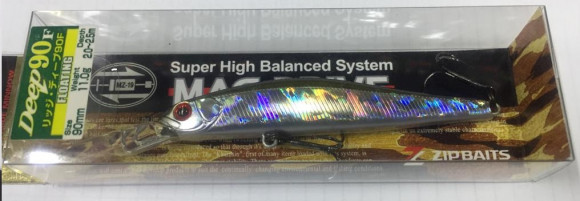 Воблеры ZIPBAITS Rigge 90F Deep, 90мм, 11гр, 2,0-2,5м 510R