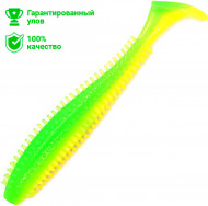Виброхвост Kosadaka Spikey Shad 90 (9см) YFG (упаковка - 9шт)