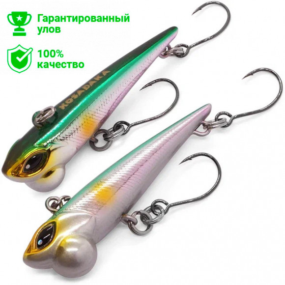 Воблер виб Kosadaka Shine Ride 45SS, 3.6г, цв.CGA