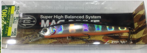 Воблеры ZIPBAITS Rigge 90F Deep, 90мм, 11гр, 2,0-2,5м 840