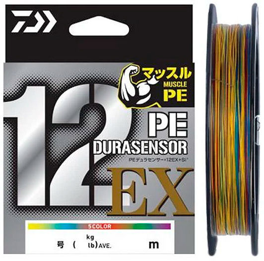 Шнур PE DAIWA UVF PE DURASENSOR×12EX+Si3 5Color 100м 10 # 130LB min 3 шт.