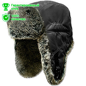 Шапка ушанка Kosadaka Arctic мех шиншилла черная
