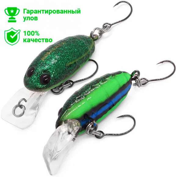 Воблер Kosadaka Crankin Pupa XD 35F, 2.6г, 0.9-1.8м, цв.L06