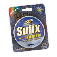 Леска плетеная SUFIX Matrix Pro разноцвет. 250 м 0.40 мм 45 кг