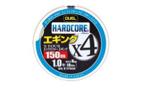 Плетеный шнур Duel PE Hardcore X4 Eging 150m 3Color #0.8 (0.153mm) 6.4kg