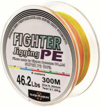 Плетенка Sakura Fighter Jigging PE Multicolor 300 м 0.15 мм 7.9 кг 17.6Lb (цветная)