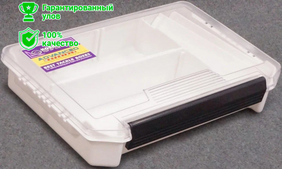 Коробка Kosadaka TB-S38-WH для приманок, 3 секции, белая