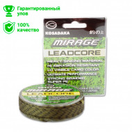 Лидкор тонущий Kosadaka Mirage Leadcore 10м 25,41 кг (зеленый/черный)