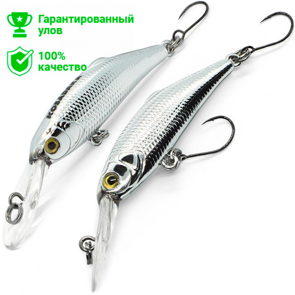 Воблер Kosadaka Sharky Minnow XD 43S (2.15г) SIL