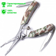 Пассатижи-обжим Kosadaka для завод.колец, кусачки, нож, пила, 16.2см, нерж.сталь, ABS-пласт N-104S