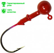 Джиг-головка вольфрам Kosadaka №1/0 (1.8г) красный (3шт)