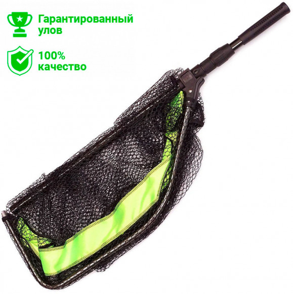 Подсак Kosadaka алюм. складной со съёмн. телеск. ручкой 53*46*180см, прорезин. полиэст. сетка LNTFAP2
