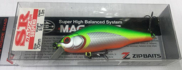 Воблеры ZIPBAITS Khamsin-SR 70 мм, 9, 5 г, заглубление 1,0-1,5 м. 537