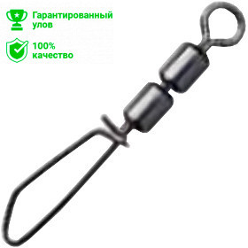 Застежка с двойным высокоскоростным вертлюгом №4 35kg (2шт.) Kosadaka