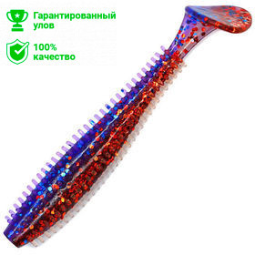 Виброхвост Kosadaka Spikey Shad 90 (9см) RB (упаковка - 9шт)
