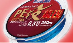 Плетеная леска SUNLINE Super Cast PE Nage Kyogi 250м #0.6 9,8lb 4.4кг  