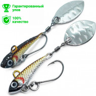 Джиг-спиннер Kosadaka MicroSpin 4,5g цвет CNTS MS45-CNTS