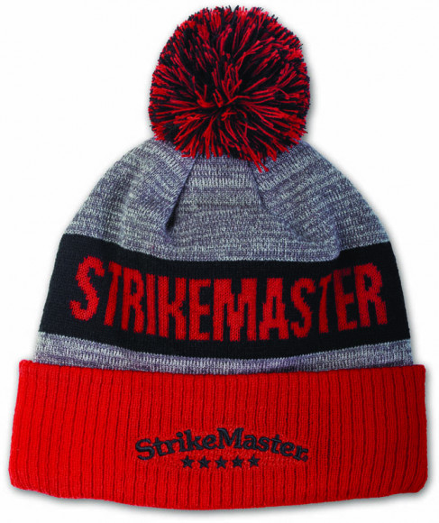 Шапка с помпоном STRIKEMASTER - Red Black