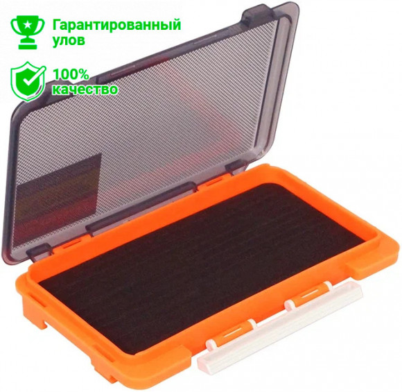 Коробка Kosadaka TB-S63C-OR с пенкой для приманок, оранжевая