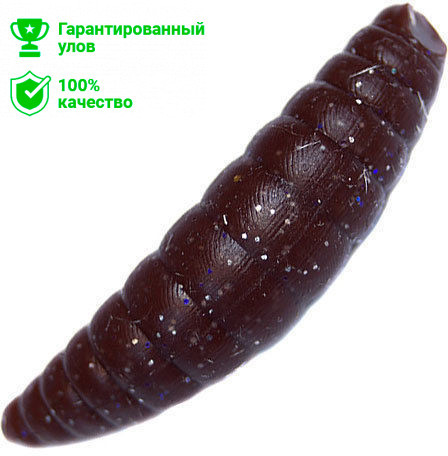 Силиконовая приманка Kosadaka Maggot 30 (3см) запах креветки BR (банка - 12шт)