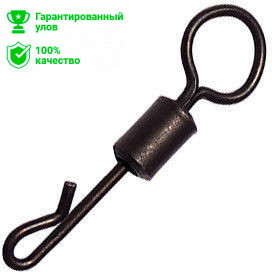 Вертлюг быстросъемный Kosadaka Covert Heli-Chod Sdeed Swivel №4 (упаковка - 8шт)